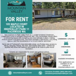 Home for rent in Packwood