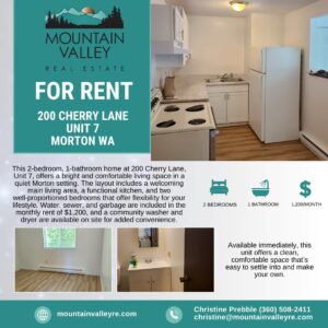 Home for rent in Packwood