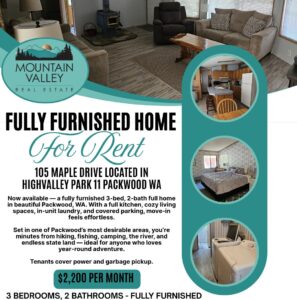 Home for rent in Packwood