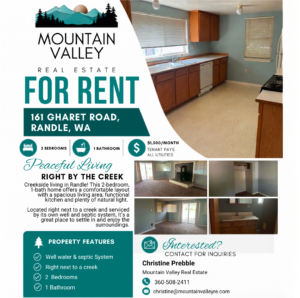 Home for rent in Packwood